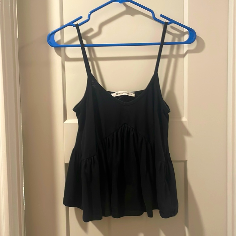 Impeccable Pig Black Flowy Tank